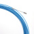 电工穿线拉线器塑料钢电线网线穿管器光纤线槽引线器弹簧头穿线器 5米双弹头蓝色钢丝包胶（送2条束线器）