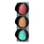 德威狮定制红绿灯交通信号灯警示灯道路光信号障碍灯机动车信号灯 三联方向指示信号灯-300mm