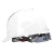 伟光 安全帽 新国标 ABS 领导监理 工地工人 建筑工程 电力施工 防砸抗冲击 欧式透气安全头盔 白色 旋钮式调节