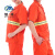 魅祥 短袖带反光条工作服 橙色环卫绿化园林清洁夏季环保服 175CM