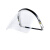 电焊面罩安帽式防护面罩面屏打磨防飞溅焊工隔热焊帽头戴式面具 强化防刮擦-茶色