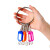 雨素 钥匙盘 手提金属钥匙板标签分类管理钥匙扣标签钥匙环  40位带标记牌 