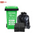 科涤 物业加厚黑色平口垃圾袋80*100cm*50只（适用90L垃圾桶）大号塑料垃圾袋