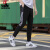 阿迪达斯（adidas）男裤 春季新款足球训练运动裤跑步健身训练舒适透气休闲直筒长裤 GM7356-黑色直筒款/裤脚拉链 透气速干 XS