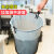 加厚防锈铁网垃圾桶金属不锈钢办公室垃圾篓铁丝网卫生间无盖 加厚不变形高雅银 垃圾桶垃圾袋100只