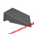 精选好品橡塑路沿坡马路牙子橡胶斜坡垫汽车修理爬坡门槛垫加长上 长50*80宽*高16
