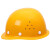 啸傲国标工地安全帽透气男建筑施工加厚玻璃钢领导工人头盔 圆顶玻W 黄色