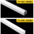 钢米定制 一体化led灯管  T8一体化【方形款1.2米24瓦】白光