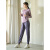 朵梵蓮（Duofanlian）跑步运动女套装春夏新款户外训练速干衣休闲晨跑健身房瑜伽服 W05紫色外套+紫色短袖+紫色长袖1 S