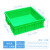 仁聚益定制适用加厚正方形周转箱塑料零件盒收纳正方型塑料箱收纳盒工具箱物流箱 绿色单格：400x400x130mm