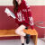 WDVP红毛衣女本命年品牌龙年色连帽2024新冬季洋气时尚秋冬打底衫 红色 S
