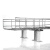 纽鲨 桥架支撑座铝合金走线架机柜上安装配件地板下线槽支腿网格桥架不锈钢支架  方形支撑座300mm 