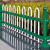 锌钢草坪护栏铁艺围栏栅栏户外小区花园隔离栏绿化带庭院室外栏杆 锌钢白绿款50cm/1m