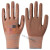 乳胶女士发泡手套浸胶耐磨防滑透气工地防护手套 L309红色（12双） S