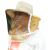 婕茵桐防蜂帽透气型养蜂防蜂钓鱼帽子防火面纱加厚蜜蜂蛰防护罩清晰网帽