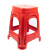 冰禹 BYA-371 塑料凳子 加厚椅子高板凳 经典红色成人简约方凳 5张