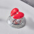 柏木格马桶按压器创意碎爱心形卫生间浴室水箱按钮辅助器时尚冲水按钮把 红色[碎爱心款]一对装