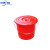 塑料手提水桶红色大小水桶带盖子耐摔 【12.5L无盖款】
