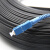 祥利恒皮线光缆光纤跳线跳纤室外钢丝单芯皮线光缆 黑色 500m