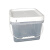 盛富永 透明塑料桶 8L 密封打包桶水桶 带盖龙虾桶包装桶 涂料桶油漆桶 有把手方形