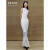 ERDOS×swaying设计师联名系列精纺吊带抽条无袖女连衣裙 白 155/80A/S