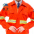 魅祥  长袖带反光条工作服 橙色环卫绿化园林清洁环保服 180CM