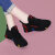 YQCK女士运动鞋网面透气夏季鞋子2023新款旅游鞋女妈妈鞋休闲软底女鞋 58011黑红夏款 37