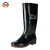 上海牌 139 高筒雨靴 PVC防滑耐磨防水鞋橡胶底雨靴劳保 黑色44码