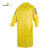 代尔塔 连体雨衣407007 带反光条风衣款 双面PVC涂层 黄色 M 1件