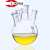 定制 斜四口烧瓶四口反应瓶高硼硅圆底反应瓶100/250/500/100 1000ml/24*19*19*19