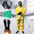 京斯坦 防护服连体连帽耐酸碱核废水防护面罩 四件套 XL（175-180cm）1套 