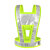 冰禹 V型反光衣背心 交通警示衣服 环卫反光衣 荧光黄布-白条 BYlf-79 