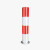 定制钢管警示柱固定反光立柱挡车防撞柱加厚型道路路桩定制 红白-114*750*1.5mm