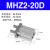 手指夹爪气缸MHZ2-MHZL2-MHL2-MHY2-MHC2-10D-16D-20-D1-D2 MHZ2-20D