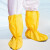 防化鞋套防耐酸碱化学品防滑防水PVC靴套危化品车间液体防护 黄色100双 均码