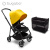 博格步新品荷兰BUGABOO BEE6城市型婴儿推车+婴儿床套装 BEE6柠檬黄篷-黑架-黑座+经典黑