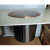 嵌入式台面不锈钢垃圾桶洗手间厨房暗装隐藏式盖子摇盖翻转盖方形 DW-205-430 摇盖 (钛金)