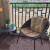 紫叶 阳台桌椅茶桌组合户外藤椅三件套庭院花园家具室外休闲椅小茶几 咖啡色一桌1椅（配坐垫）