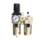 定制定制A4010-04气源二联件空气调压阀自动排水水分离器过滤器 A4010-04-D自动排水型配2个P12