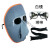 星曌电焊面罩眼镜焊工眼镜面具轻便护脸透气防强光防打眼防烧脸电气焊 1黑镜(不含面罩和绑带)