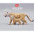 美思邦仿真动物模型套装儿童节玩具野生老虎狮子大象野生动物园套装 巧克力色 羊驼2款套装