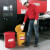西斯贝尔（SYSBEL） WA8109100 防火垃圾桶 高40直径30 OSHA规范 UL标准 烟蒂收集器 6Gal/22.6L/黄色