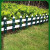 祁衡 草坪护栏 隔离栏PVC塑钢花园围栏栅社区幼儿园绿化护栏 30厘米高X100厘米长(蓝色） 一米价