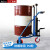 手推拉机油大圆铁塑料专用装卸车 手动桶叉车 铁桶专用聚氨酯轮