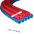自来水管防冻套管彩色橡塑保温管ppr红蓝水管保护套空调铜管铁管 国标B1内径32*8mm1.8米蓝色