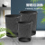 Cleapon 垃圾桶 金属铁丝网分类垃圾桶 酒店办公卫生间圆形大号纸篓垃圾筒黑色 12L CL4004