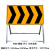 前方道路施工警示牌折叠反光安全标识交通标志牌告示铝板高速 25*25支架 100*50画面(内容联系客服)
