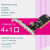DIEWU PCI-E转usb3.0扩展卡双电四口台式机pcie转USB3.0芯片 TXB045【PCI转USB】NEC-USB2.0