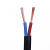 佳雁电线电缆RVV 2*2.5平方国标阻燃电源线 2芯多股铜丝软护套线 1米