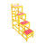 PYKR 绝缘梯凳 四层玻璃钢绝缘凳四步凳带轮耐压35KV承重150KG 四层台面高1.5m
